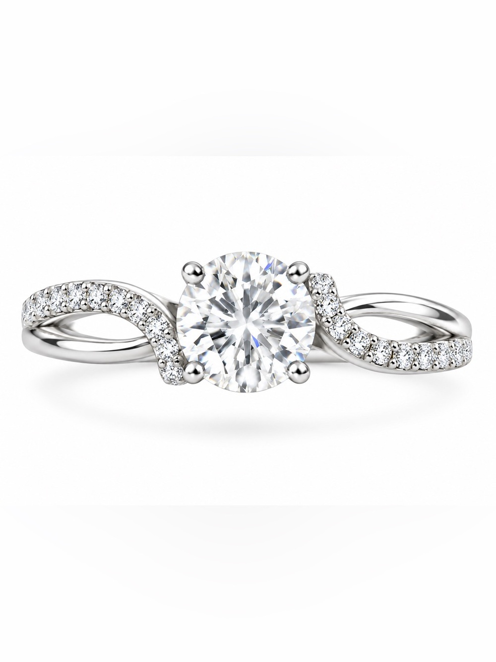 Luxury Moissanite‎ Diamond adjustable engagement Ring